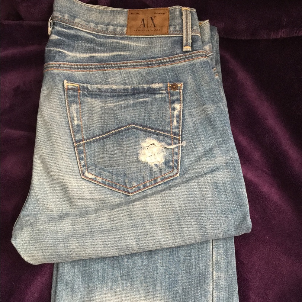 Armani Exchange Destroyed Jeans